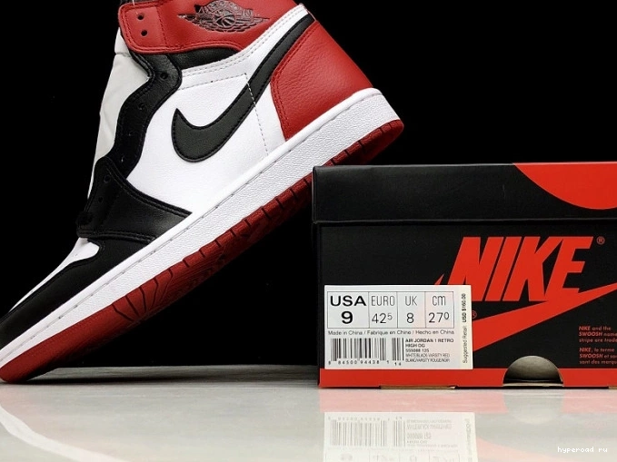 Black Toe Retro 555088-125 Air Jordan 1 1213